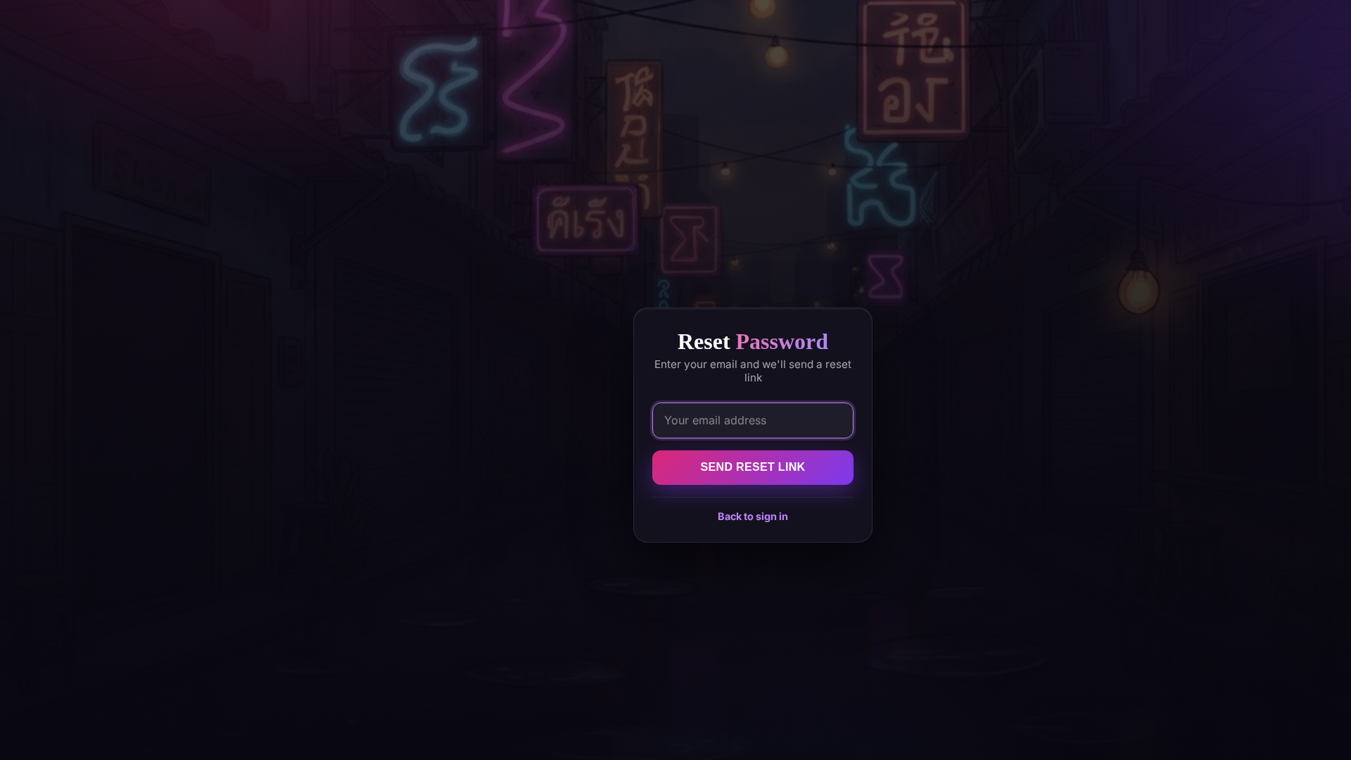 Forgot password