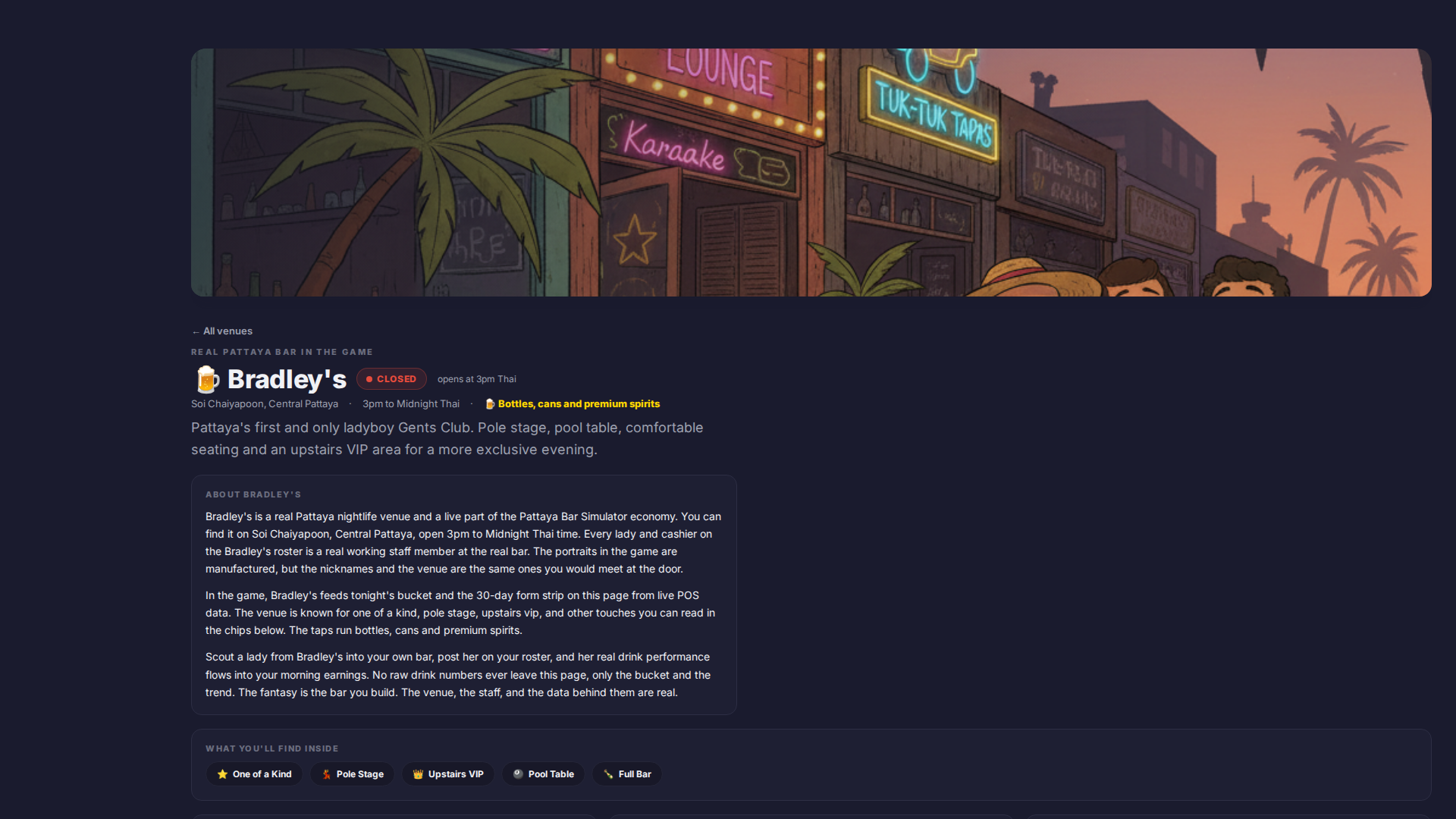 A venue profile
